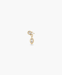 Single Lab Grown Diamond Drop Stud-14k Yellow Gold / Lab Grown Diamond