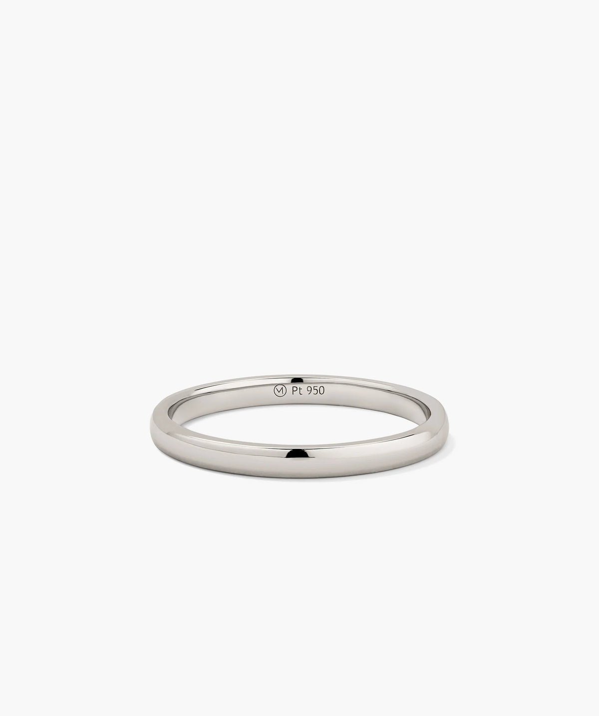 2mm Curve Band-Platinum / 4.5