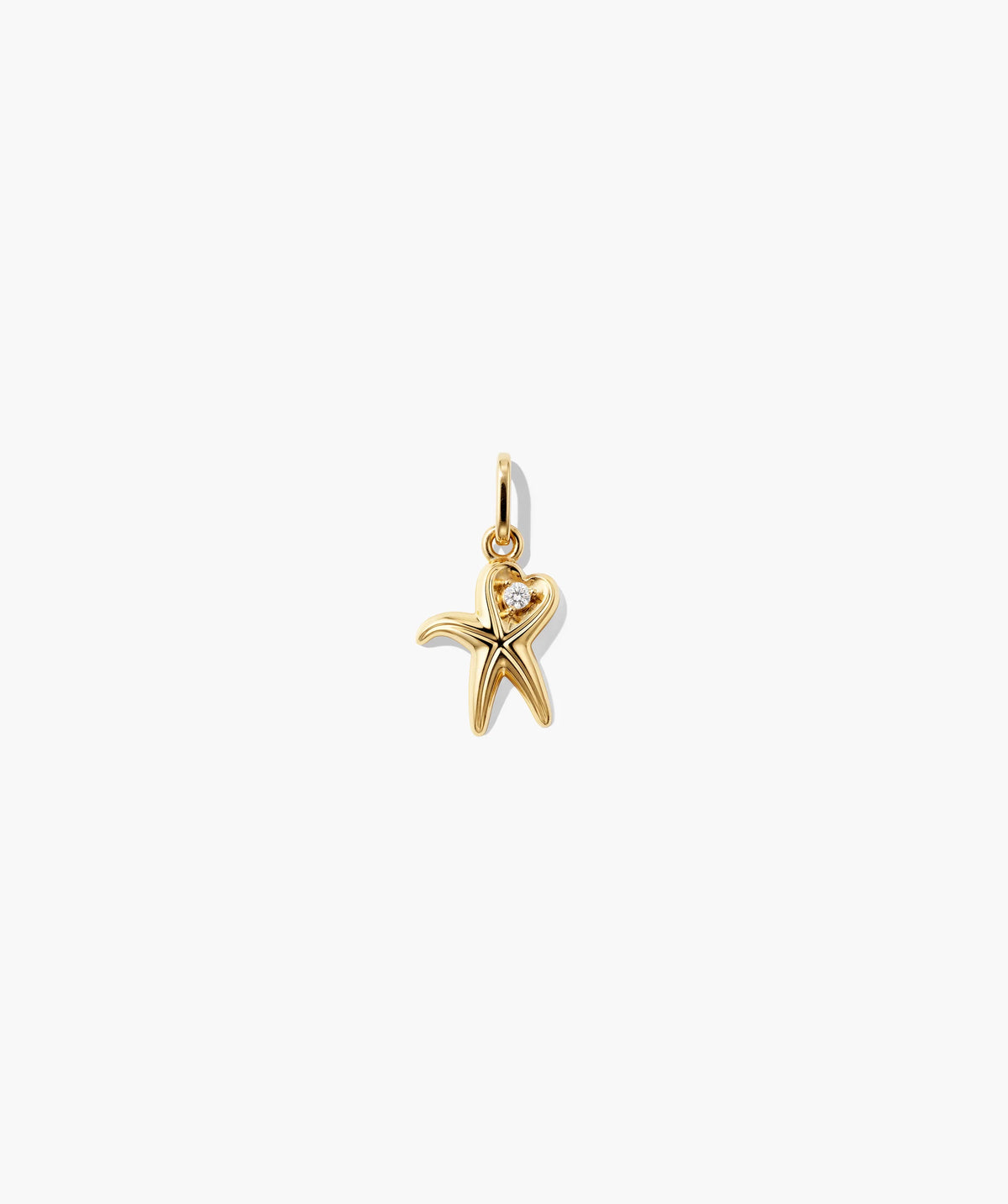Star Crossed Charm-10k Yellow Gold / Natural Diamond