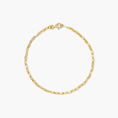Anchor Chain Anklet-14k Yellow Gold / 10.5 inches