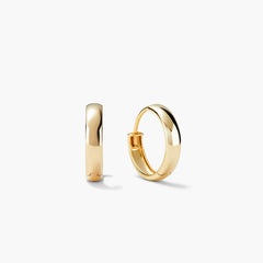 Bold Small Hoops-14k Yellow Gold
