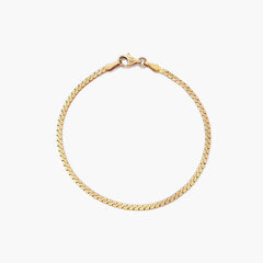 Serpentine Chain Bracelet-14k Yellow Gold / 6 inches