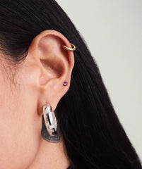 Gemstone Mini Studs-14k Yellow Gold / Ruby