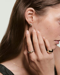 Brioche PavÃ© Lab Grown Sapphire Ring-18k Gold Vermeil / Lab Grown Sapphire / 5
