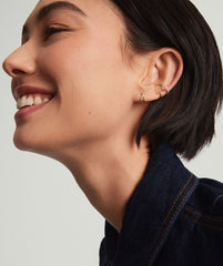 PavÃ© Diamond X Studs-14k Yellow Gold / Natural Diamond