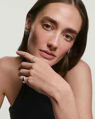 Lacey Lab Grown Sapphire Ring-Sterling Silver / Lab Grown Sapphire / 6