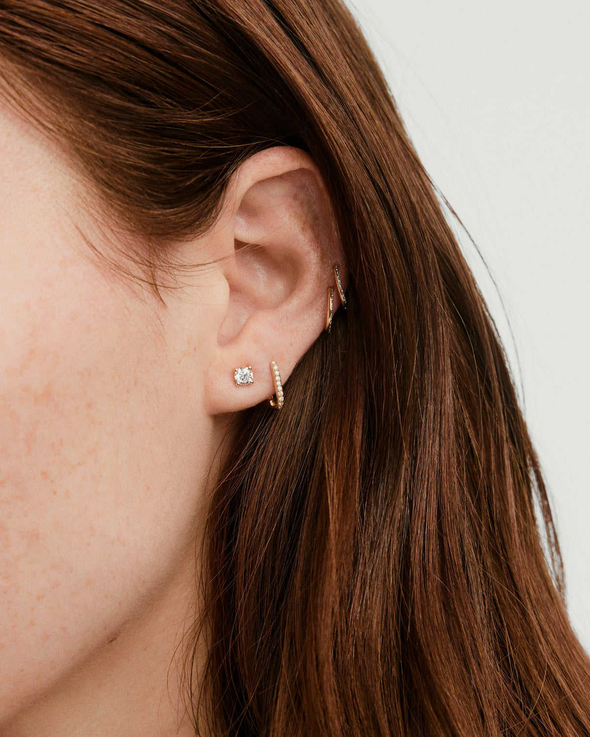 Large Diamond Studs-14k Yellow Gold / Natural Diamond