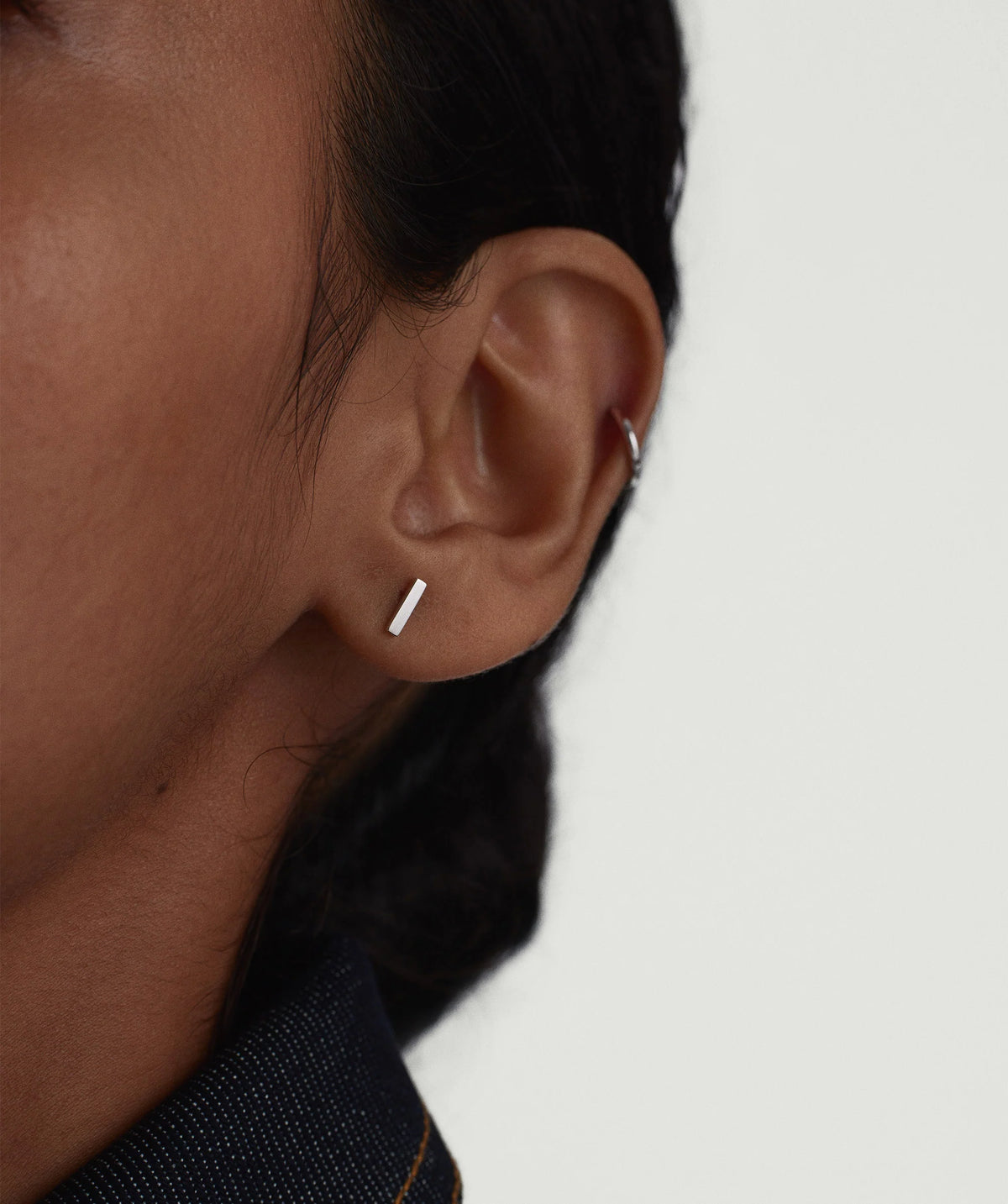 Piercing Studio - Single Bar Stud-14k White Gold