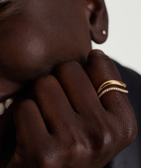 DÃ´me Figure Slim Ring-14k Yellow Gold / 8