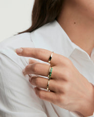 Baguette Emerald Half Eternity Band-14k Yellow Gold / Emerald / 5