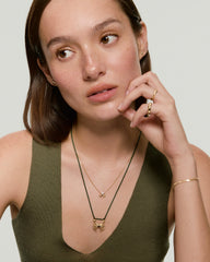 In a Pinch Pearl Necklace-18k Gold Vermeil / Pearl / 16-18"