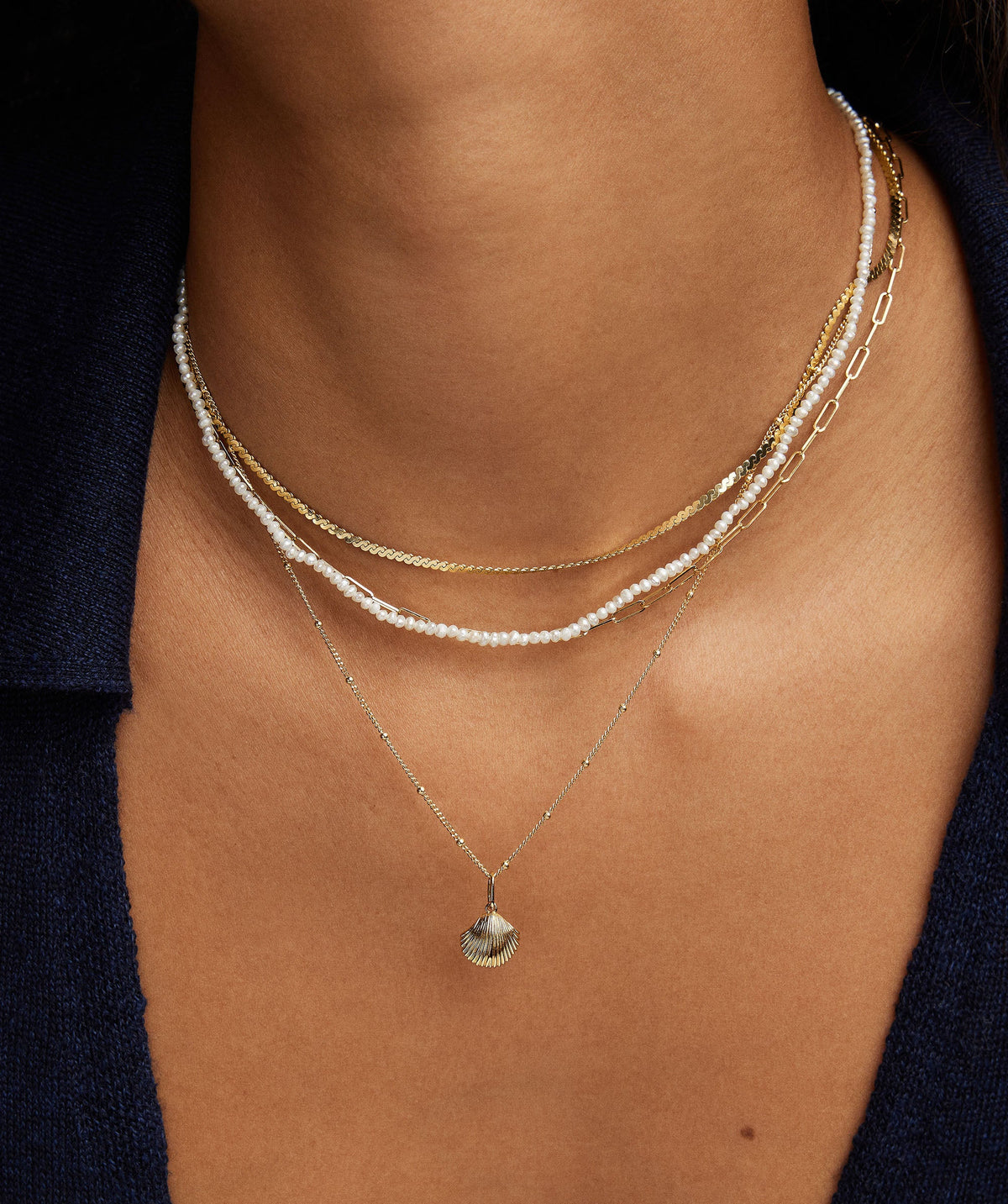 Seashell Charm-14k Yellow Gold