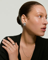 Ammonite Oversized Studs-18k Gold Vermeil