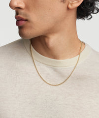 2.5mm Round Box Chain Necklace-14k Yellow Gold / 20 inches
