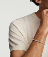 4mm Round Box Chain Bracelet-Sterling Silver / 7 inches