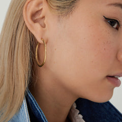 Tube Oversized Hoops-Sterling Silver
