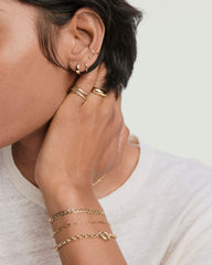 Flat Curb Chain Bracelet-18k Gold Vermeil / 6.5 inches