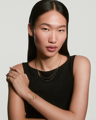 Spheres Chain Necklace-14k Yellow Gold / 16-18 inches