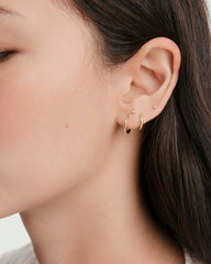 Single Tiny Diamond Stud-14k Yellow Gold / Natural Diamond / Butterfly Back