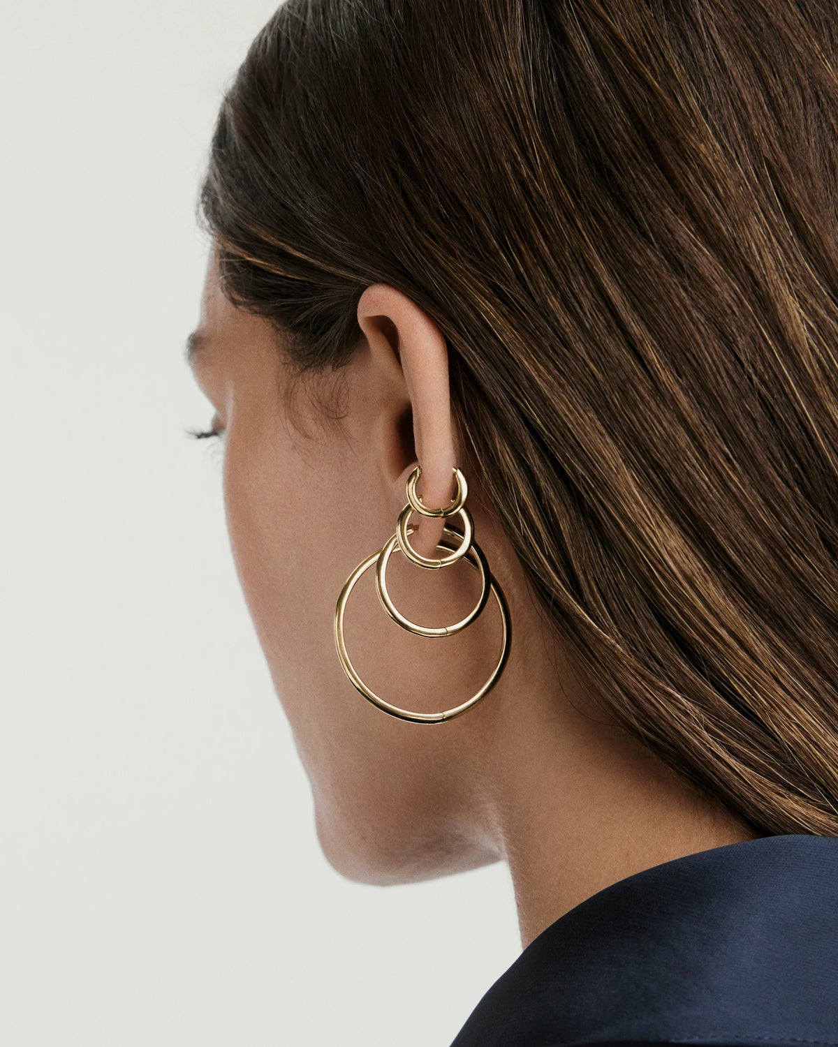 Tube Large Hoops-18k Gold Vermeil