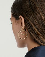 Tube Medium Hoops-18k Gold Vermeil
