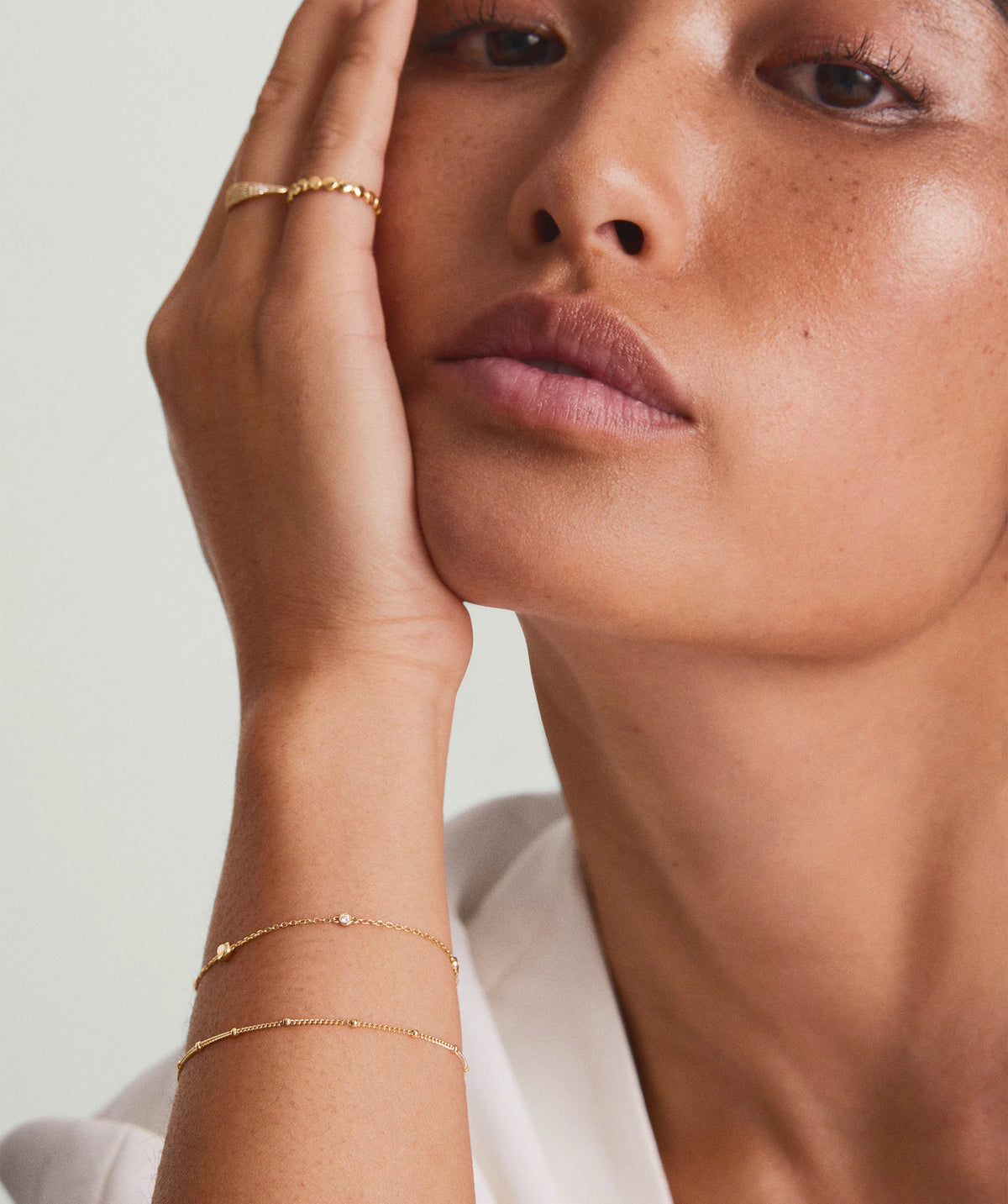Spheres Chain Bracelet-14k Yellow Gold / 7-8 inches