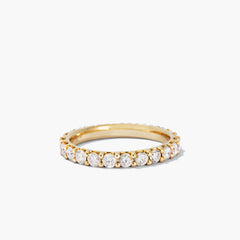 Bold Diamond Eternity Ring-14k Yellow Gold / Natural Diamond / 7.5