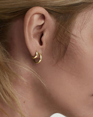 Bold Small Hoops-14k Yellow Gold