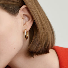 Bold Large Hoops-14k Yellow Gold