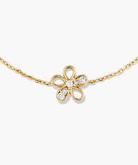 Fleurette Bracelet-14k Yellow Gold / Lab Grown Diamond / 6-7 inches