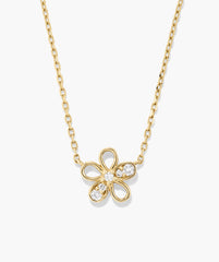 Fleurette Necklace-14k Yellow Gold / Lab Grown Diamond / 16-18 inches