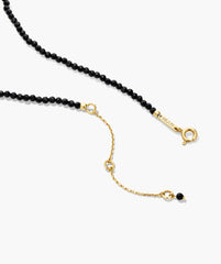 Feeling Lucky Charm Necklace-Black Spinel