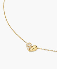 Better Half Heart Necklace-14k Yellow Gold / Lab Grown Diamond