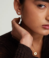Pearl Oversized Studs-18k Gold Vermeil / Pearl