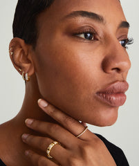 Bold PavÃ© Diamond Huggie Hoops-14k Yellow Gold / Natural Diamond