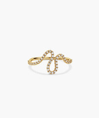 Interconnected Wave PavÃ© Diamond Ring-14k Yellow Gold / Natural Diamond / 5