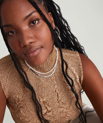 Paradigm Pearl Necklace-Sterling Silver / Pearl / 18 inches