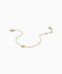 Lotus Bracelet-18k Gold Vermeil / Lab Grown Sapphire / 6-7 inches