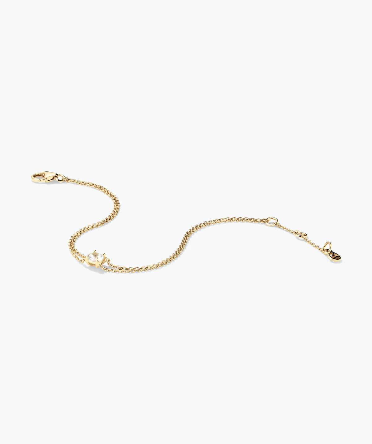Round Lab Grown Sapphire Bracelet-18k Gold Vermeil / Lab Grown Sapphire / 7-8 inches