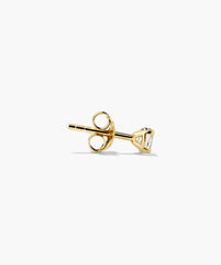 Round Lab Grown Sapphire Studs-18k Gold Vermeil / Lab Grown Sapphire