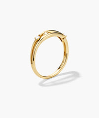 Open DÃ´me Lab Grown Diamond Ring-14k Yellow Salmon Gold / Lab Grown Diamond / 10