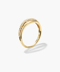 Open DÃ´me PavÃ© Ring-14k Yellow Salmon Gold / Lab Grown Diamond / 4