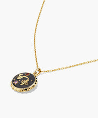 Cosmic Pendant Necklace-Aquarius