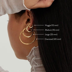 Tube Large Hoops-18k Gold Vermeil