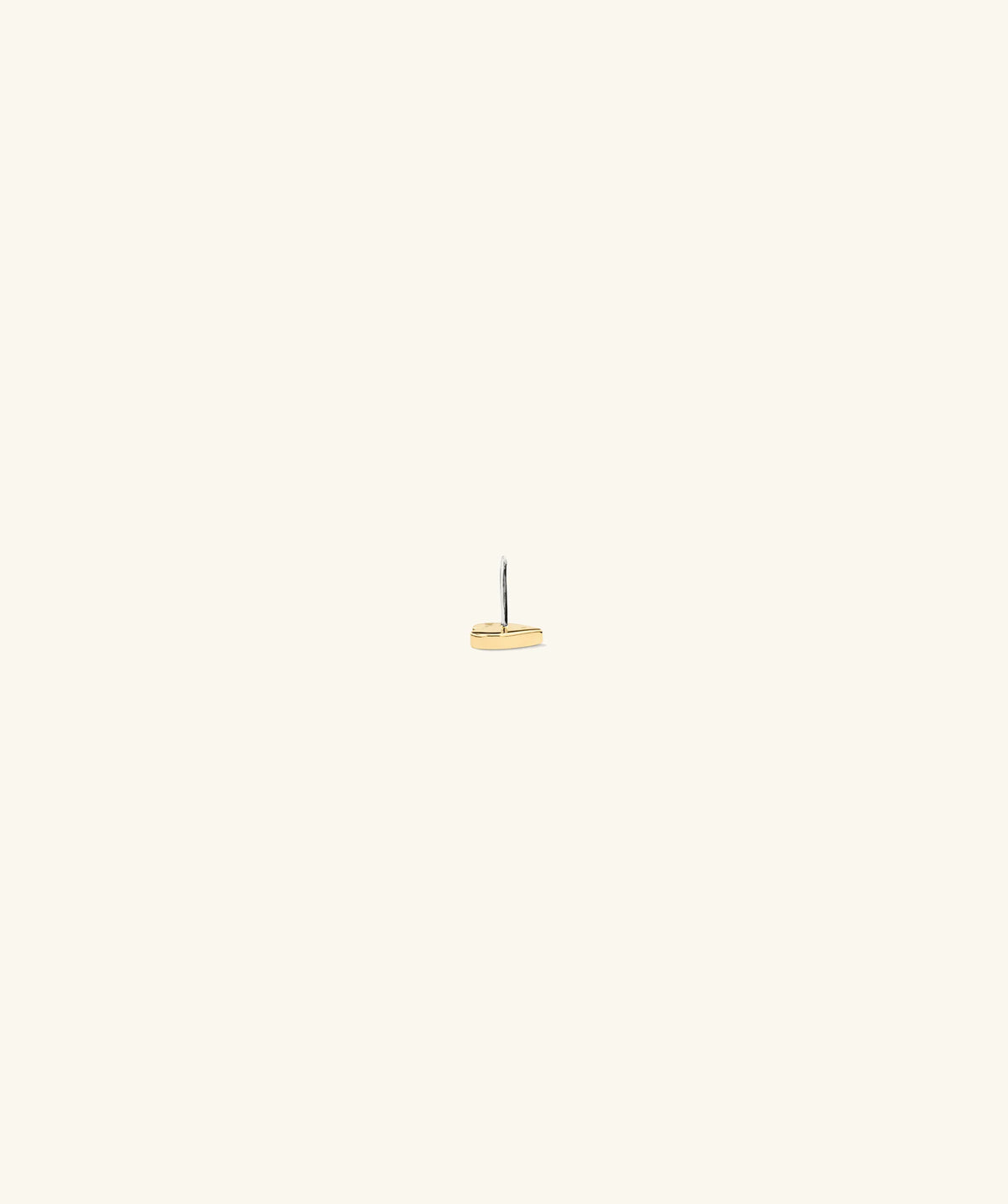Piercing Studio - Mini Heart Flat Back Stud-14k Yellow Gold
