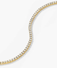 Diamond Tennis Necklace 1.8mm-14k Yellow Gold / Natural Diamond / 15.5 inches
