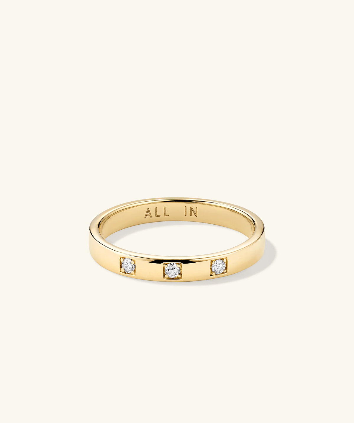 Diamonds Band-14k Yellow Gold / Natural Diamond / 4