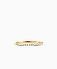 Diamonds Team Ring-14k Yellow Gold / Natural Diamond / 7