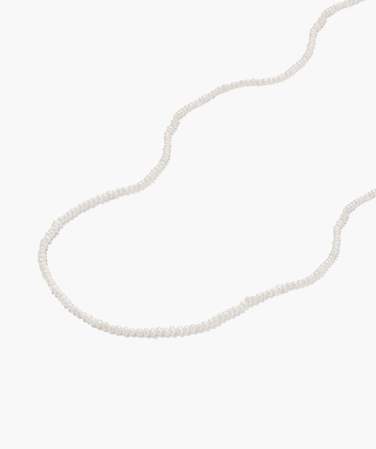 Micro Pearl Necklace-14k Yellow Gold / Pearl / 15.5 inches