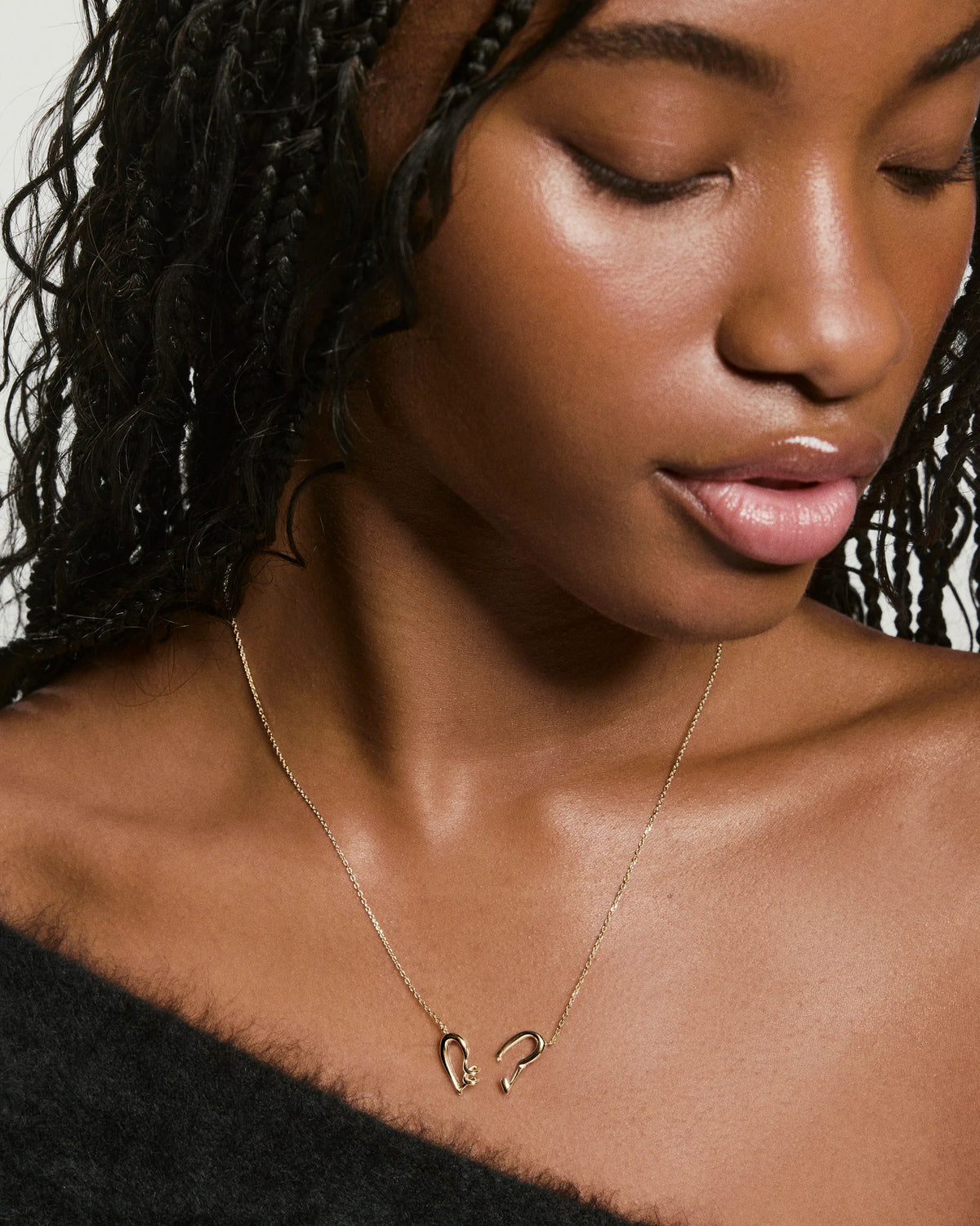 Heart to Heart Necklace-18k Gold Vermeil / 18 inches